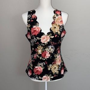 Deep V tank top